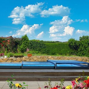 Najnižšie zastrešenie bazénu Terra nenaruší panorámu Vašej záhrady