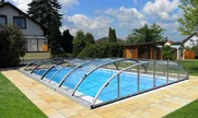 Zastřešení bazénu ELEGANT s uzamykateľným bočným vstupom