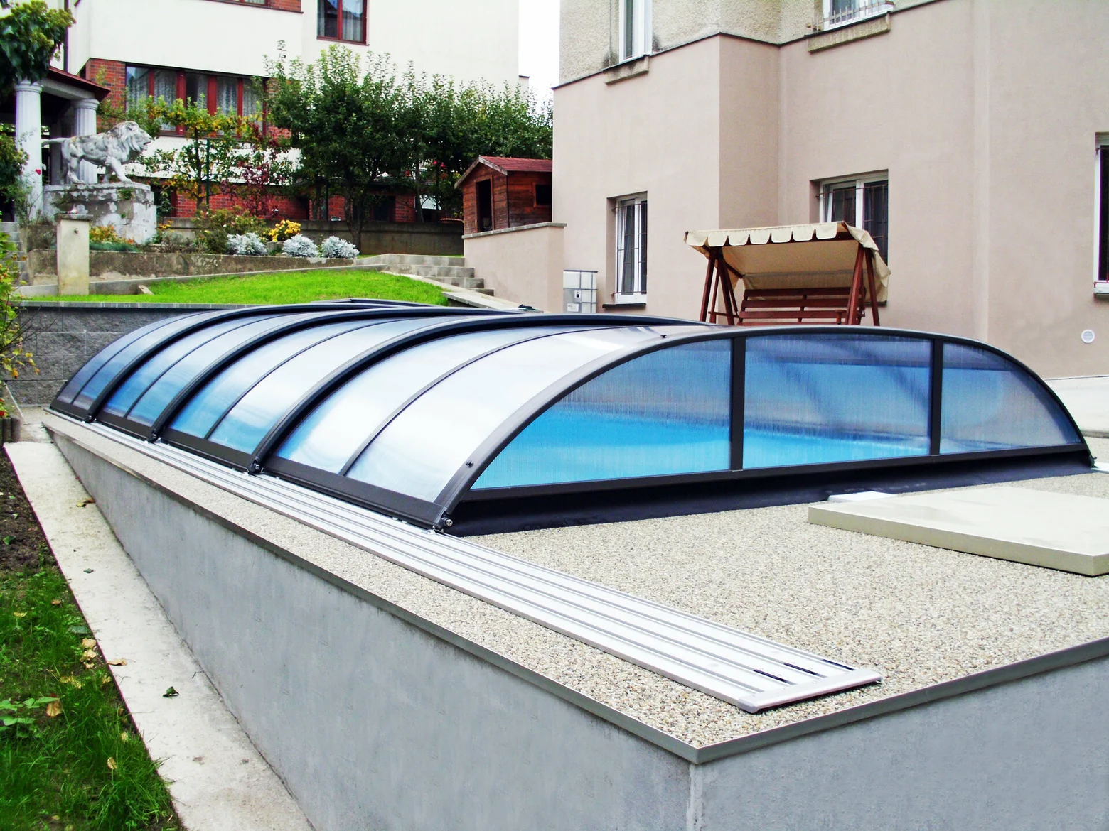 Zastrešenie bazénov AZURE FLAT