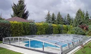 Zastrešenie bazénu CORONA v striebornom vyhotovení
