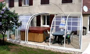 zastrešenie terasy Veranda v tesnej blízkosti domu